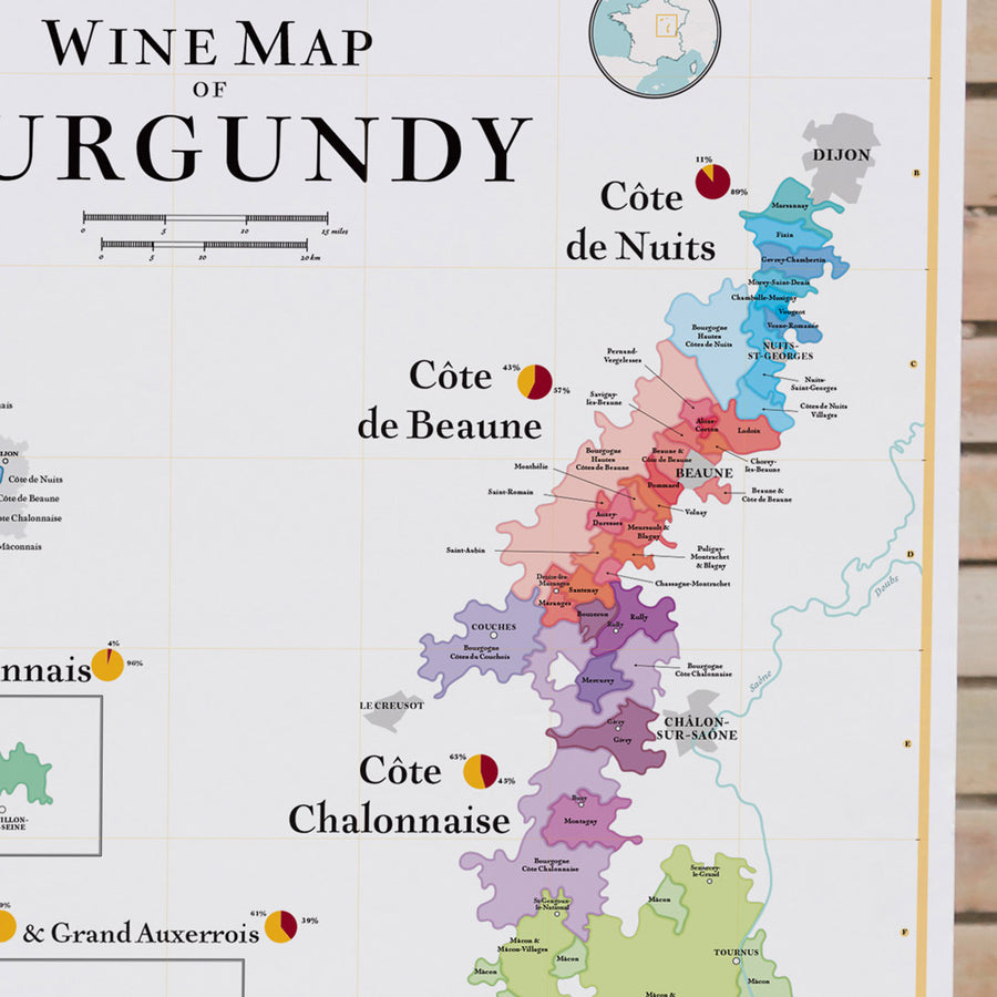 Wine Map of Burgundy