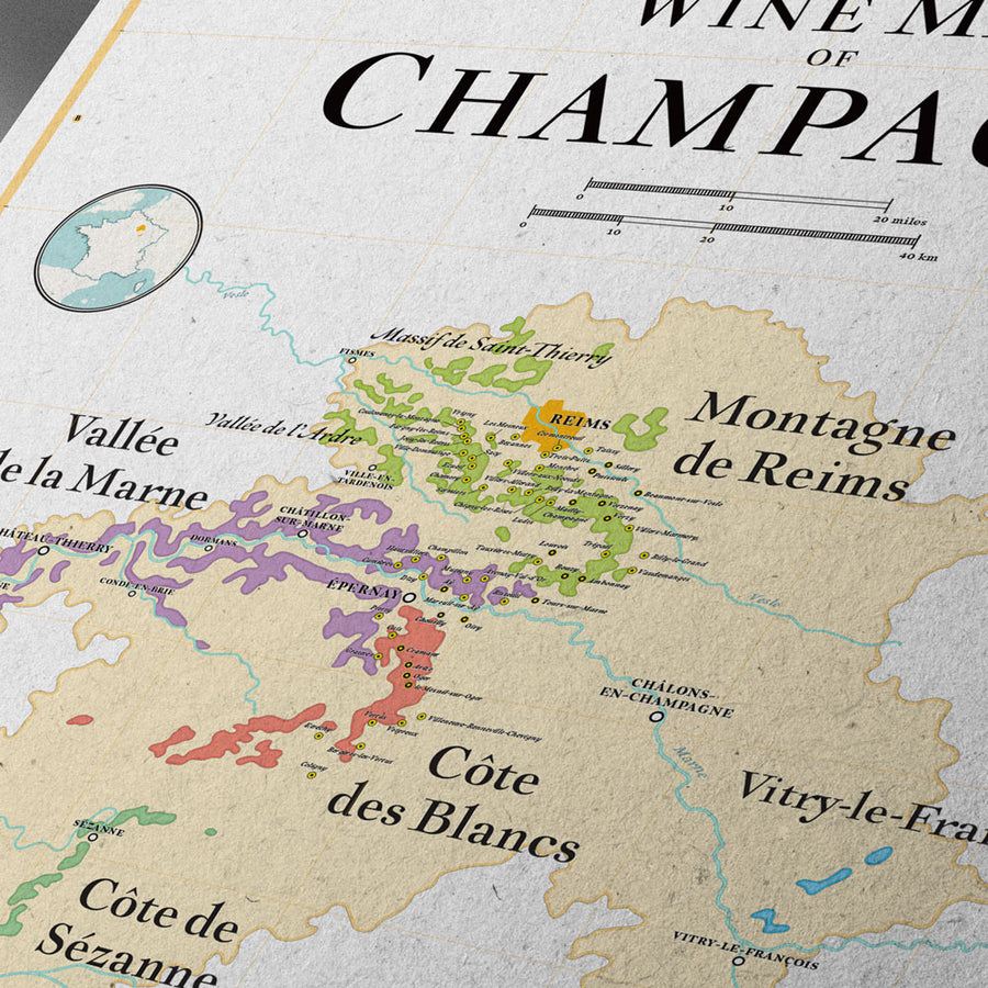 wine map champagne
