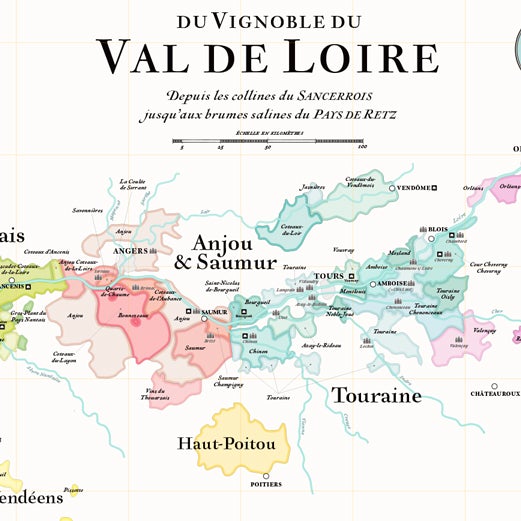 Wine Map of Loire